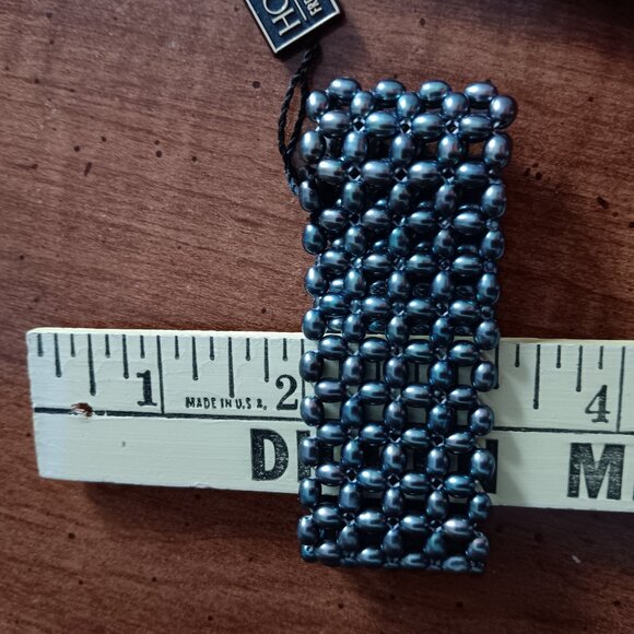 Honora pearl stretch bracelet/necklace. - Picture 3 of 7